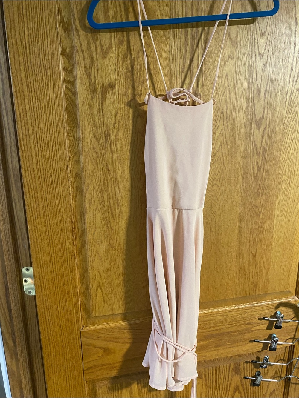 Blush Pink Strappy dress Lulu’s small